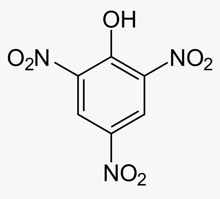 Structural Formula Of Picric Acid, HD Png Download