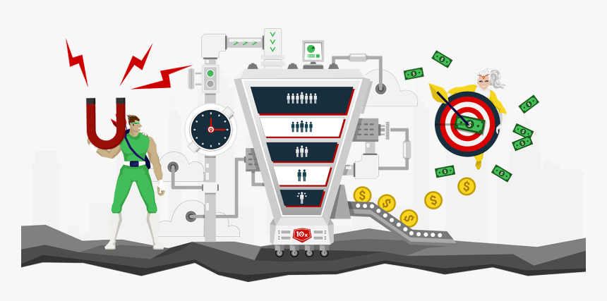 Sales Funnel - Illustration, HD Png Download