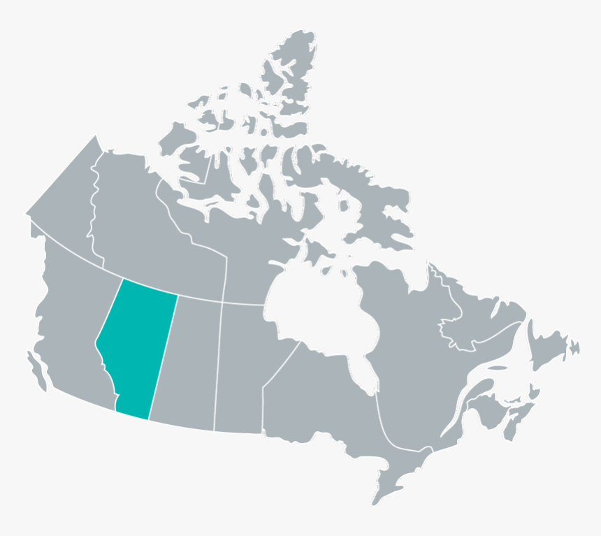 Canada-map - Gold Location In Canada, HD Png Download