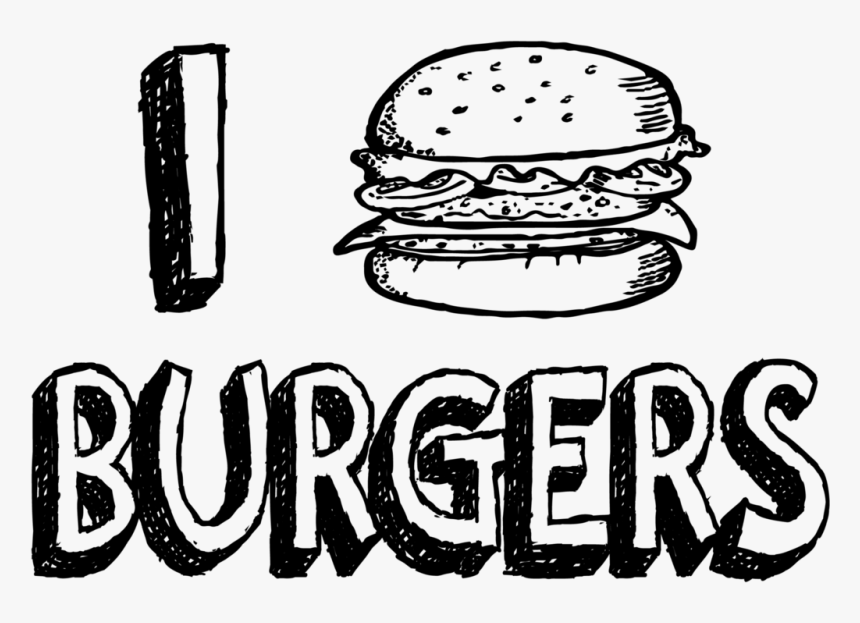 Love Burgers Png, Transparent Png