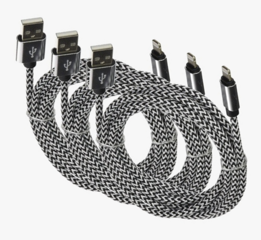 Braided Paracord Iphone Lightning Cable 3 Ft - Firearm, HD Png Download