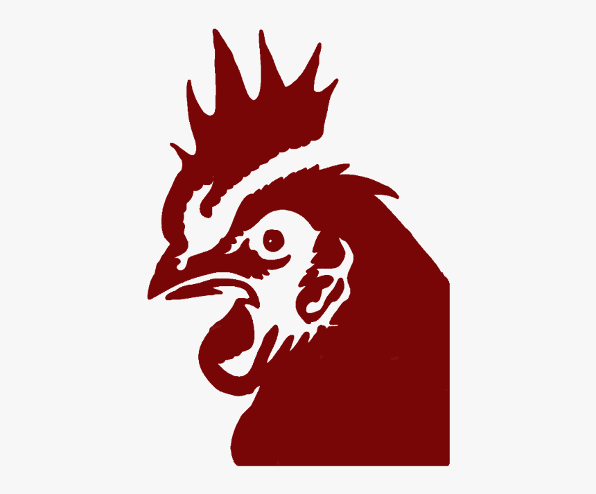 Chicken Face Black And White Clipart, HD Png Download