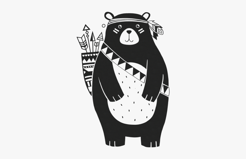 Woodland Bear Decals For Nursery, HD Png Download