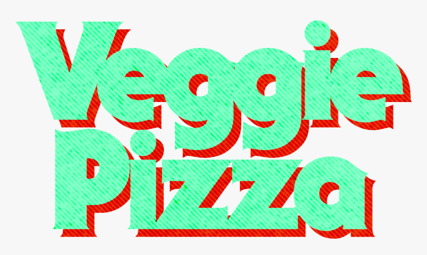Veggiepizza-lettering, HD Png Download