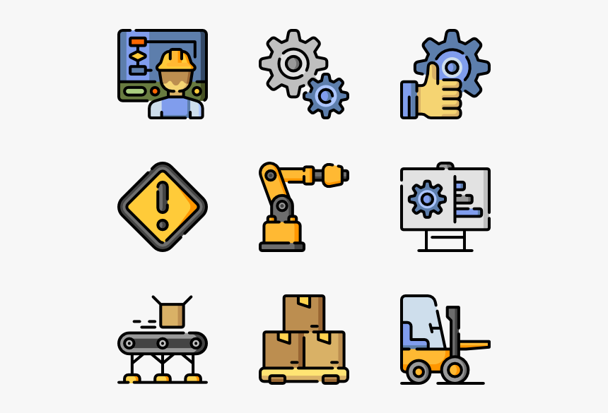 Industry Clipart Manufacturing Industry - Icon, HD Png Download