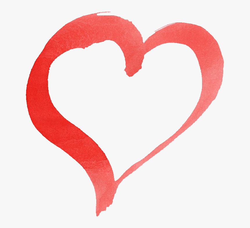 Transparent Free Heart Clipart - Watercolor Painting, HD Png Download