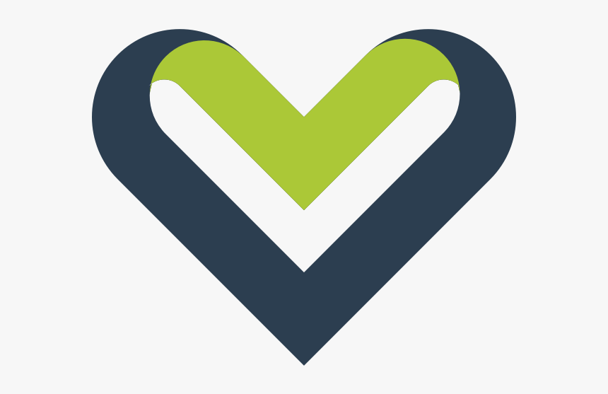 Ribbon Heart Vector Image - Corazon En Vector Azul Verde, HD Png Download