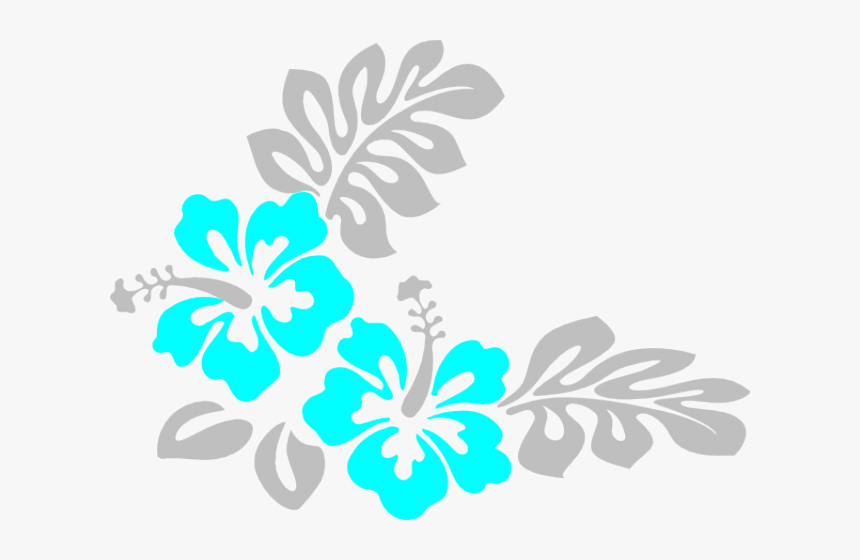 13 Hibiscus Clipart Corner Free Clip Art Stock Illustrations - Flower Vector Png Black And White, Transparent Png
