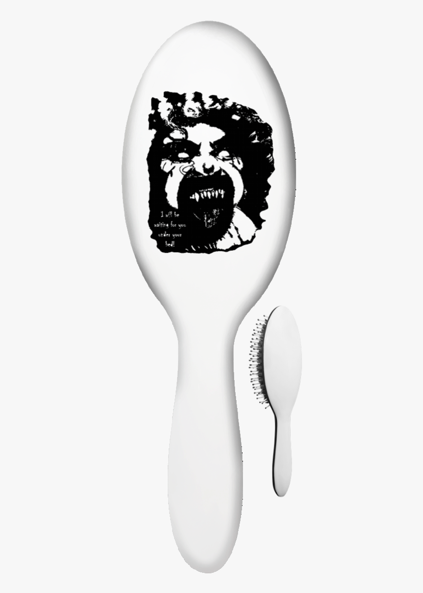 Snappy The Clown Black Hb Hair Brush - Illustration, HD Png Download