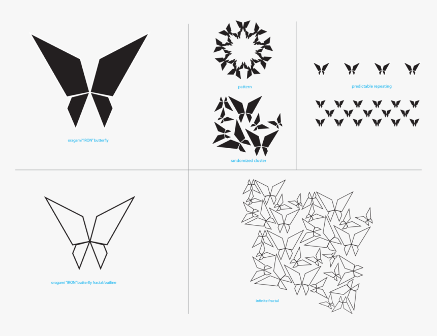 Asset 3p - Butterfly In Geometrical Shapes, HD Png Download