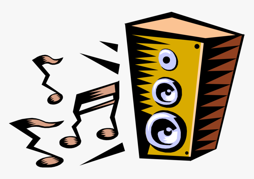 Vector Illustration Of Home Entertainment Stereo Speaker, HD Png Download