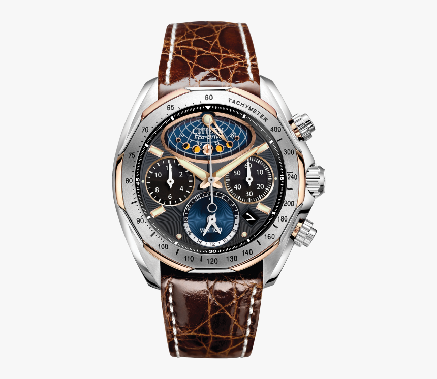 Moon Phase Flyback - Citizen Av3006 09e, HD Png Download