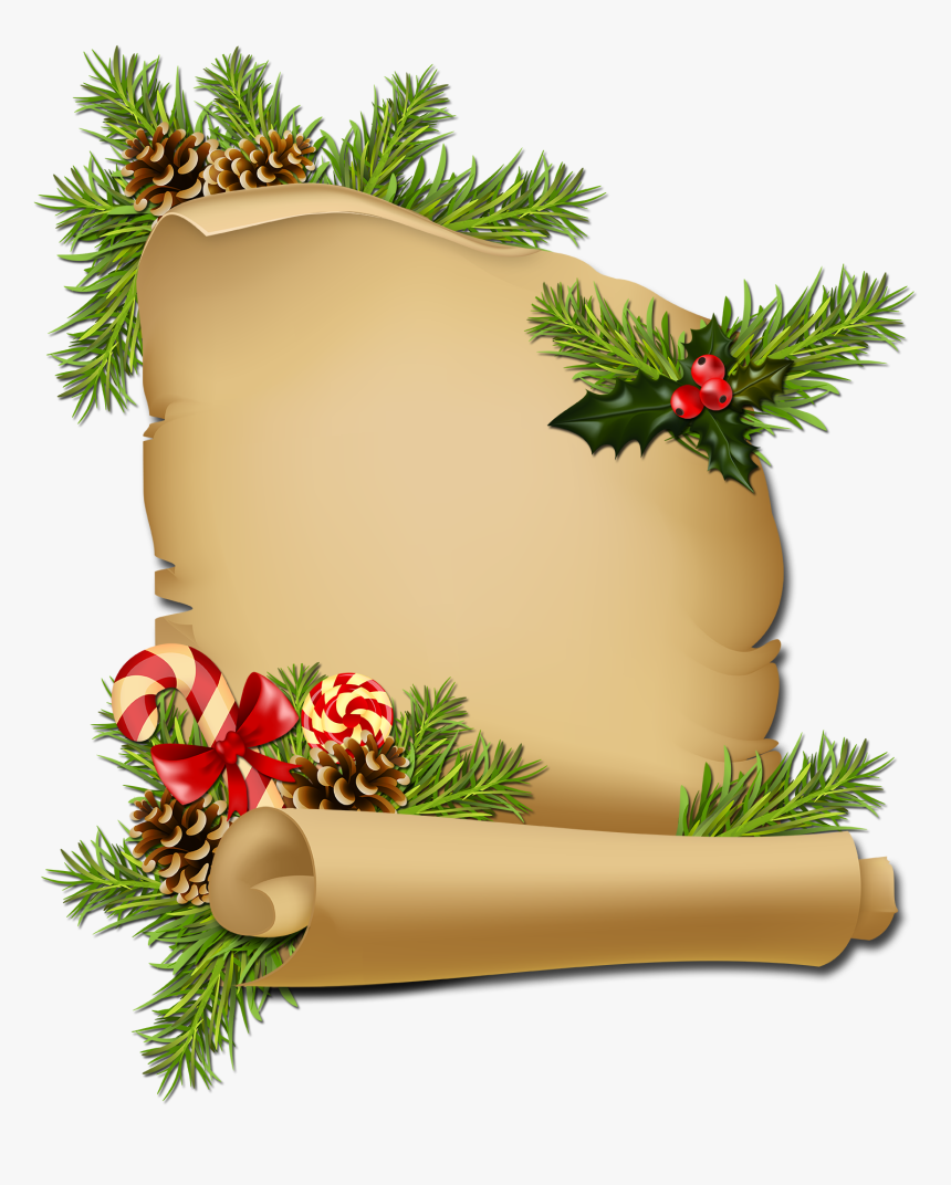 Christmas Santa Claus Clip Art - Christmas Card Template Png, Transparent Png