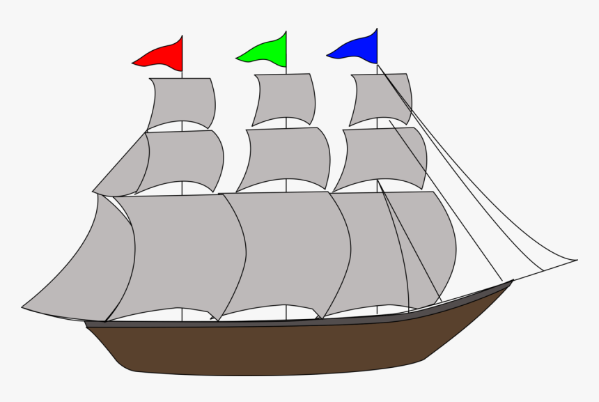 Galleon - Sail Ship Clip Art, HD Png Download