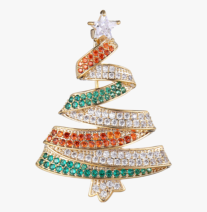 Tang Christmas Tree Brooch Female Fashion Coat Open - Christmas Tree, HD Png Download