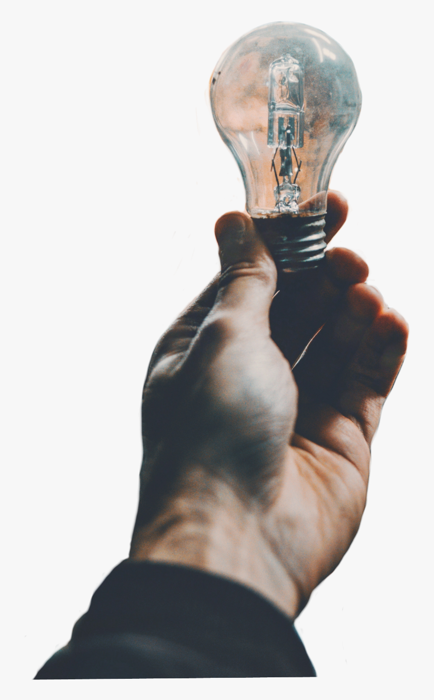 Lights Light Lamp Bulb Hand - Foco, HD Png Download