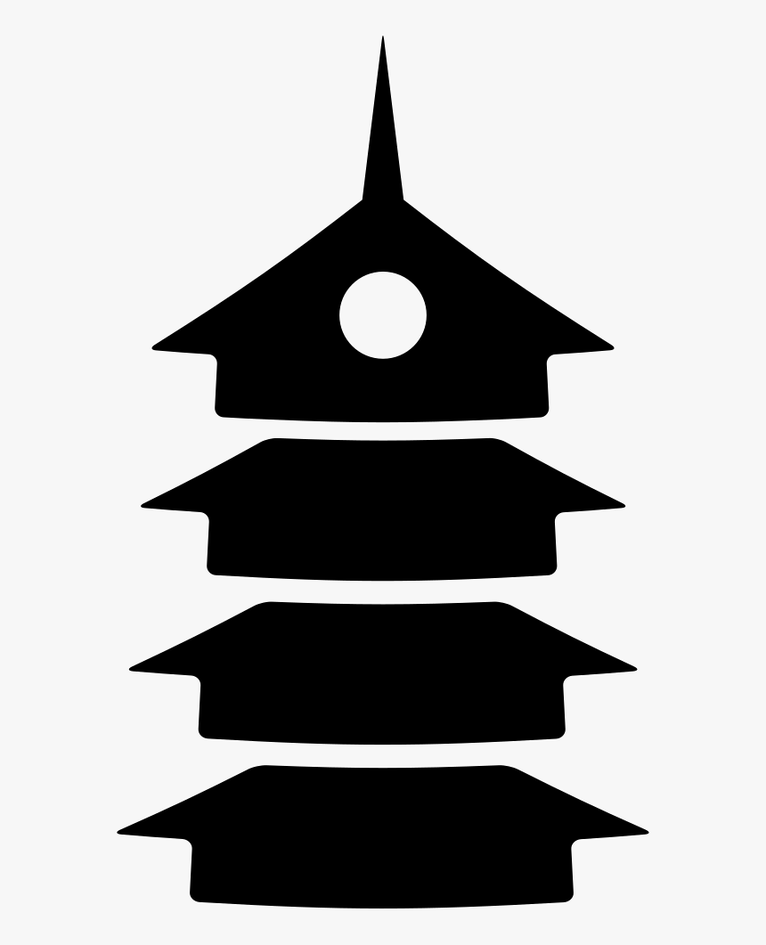 Japanese Pagoda - アイコン 寺, HD Png Download