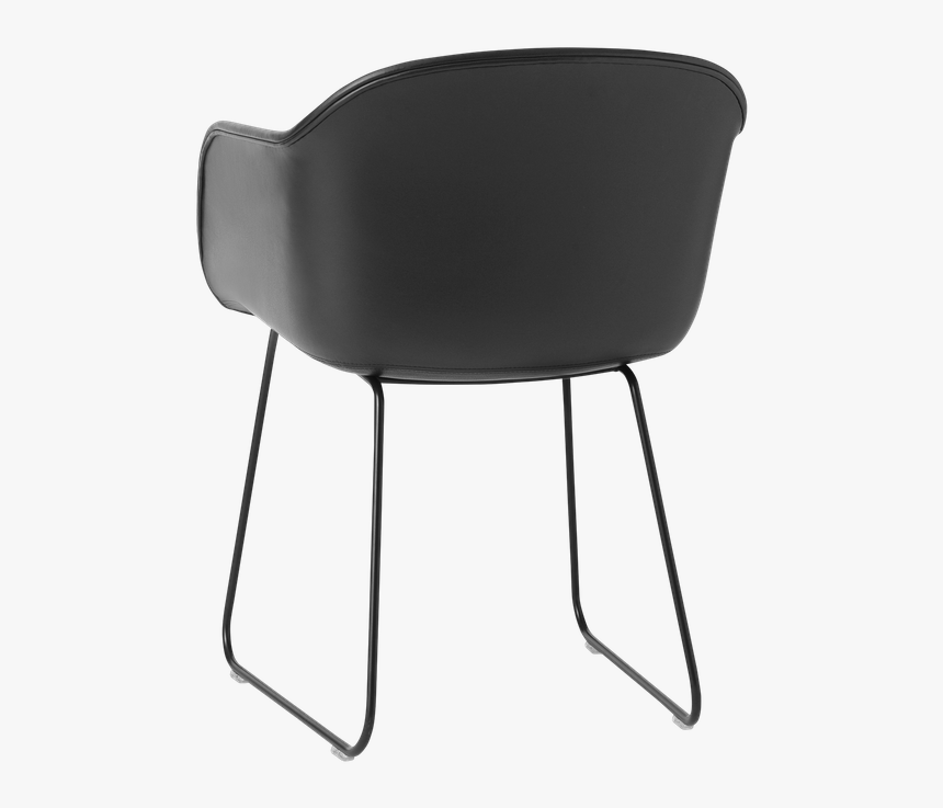 Fiber Chair Black Sled Base Muuto, HD Png Download
