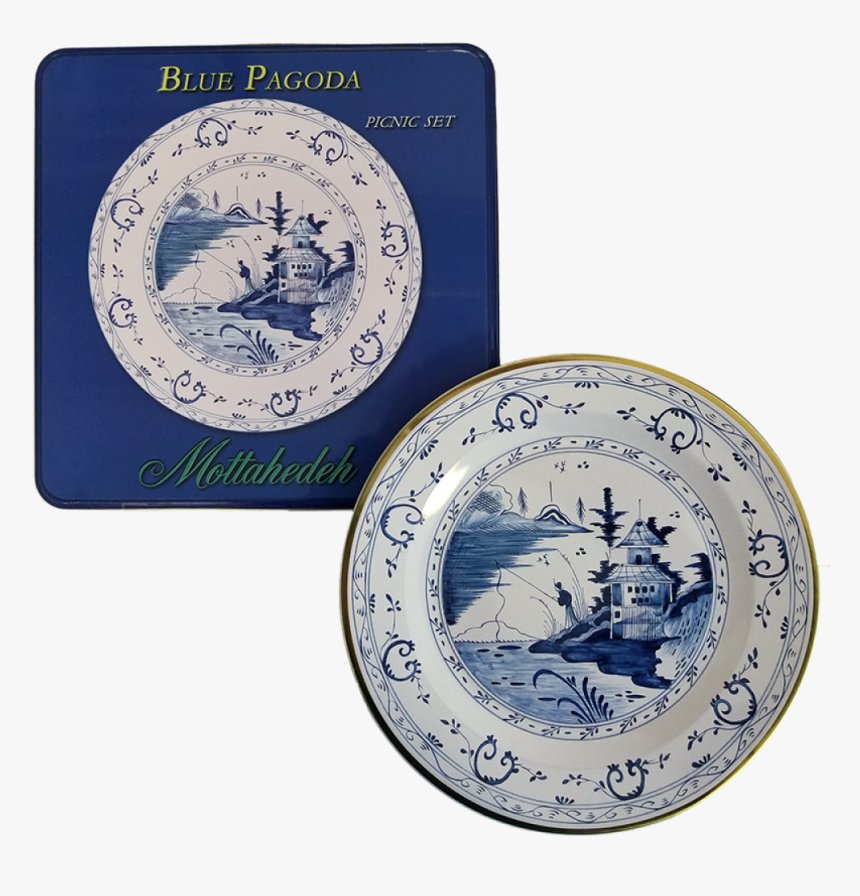 Blue Pagoda Picnic Set - Blue And White Porcelain, HD Png Download
