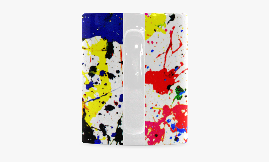 Blue & Red Paint Splatter White Mug - Creative Arts, HD Png Download