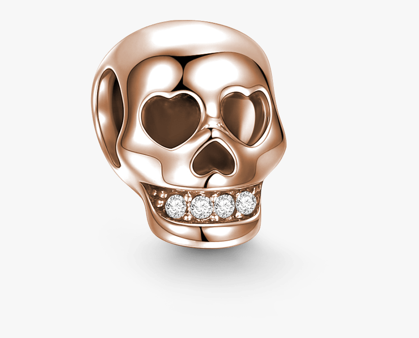 Rose Gold Skull - Silver, HD Png Download