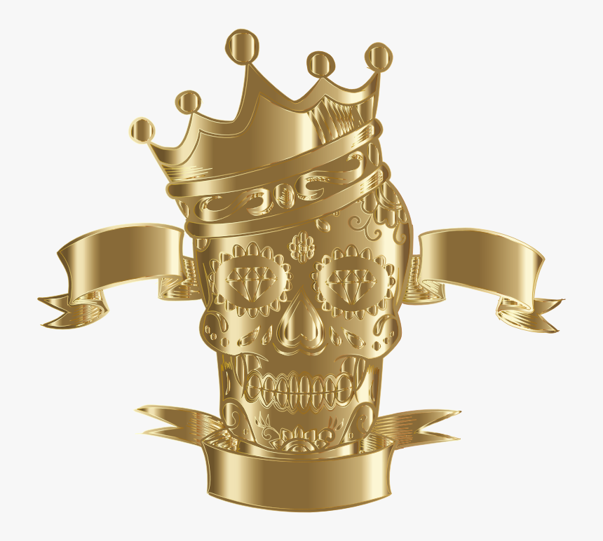 Sugar Skull King Gold - Trophy, HD Png Download