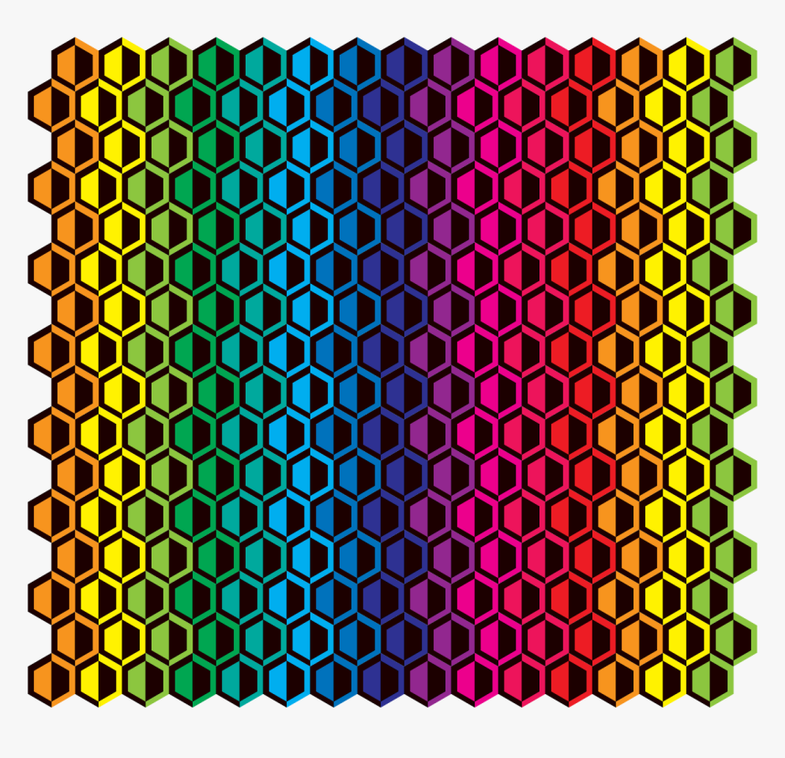 Playing Around With Hexagons And Color Gradient - Circle, HD Png Download