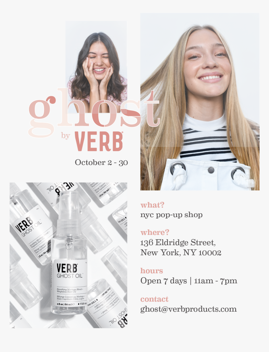 Ghost Bday Header Image E - Verb Hair Care, HD Png Download