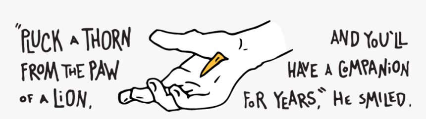 Quip Hand Transparent - Line Art, HD Png Download