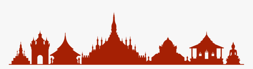 Lao Temple Silhouette, HD Png Download