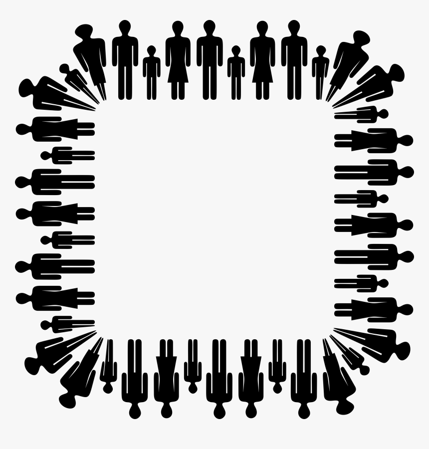 Flourish Ornament Silhouette Frame Ix - Transparent Cartoon Dog Bone, HD Png Download