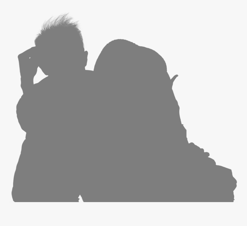 Tourist Couple - Tourist-couple - Silhouette, HD Png Download