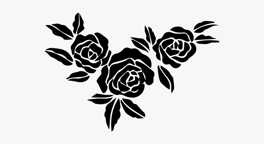 23 Ramo Rosas-2 - Трафарет Цветы Розы, HD Png Download