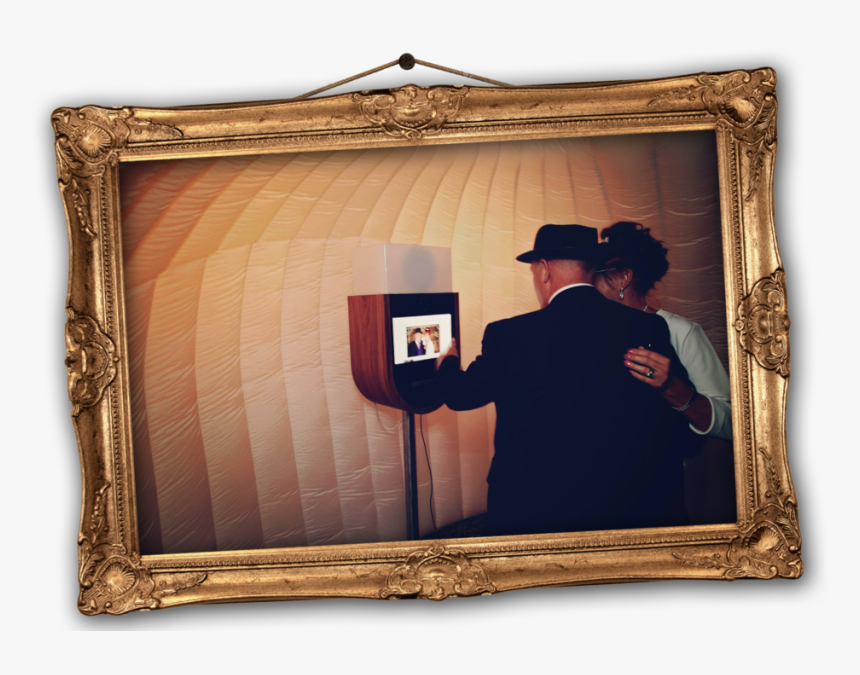 Booth In Frame People Operating Screen - Top Secret Png Booth, Transparent Png