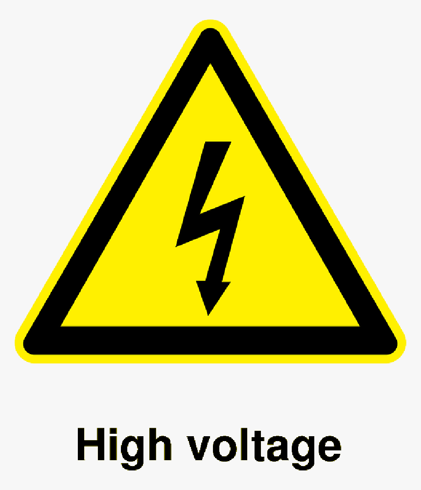 Sign Icon Symbol Safety Cartoon Signs Symbols - Danger High Voltage Vector Free, HD Png Download