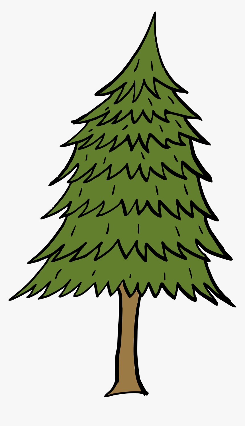 Cartoon Tree 5 - Christmas Tree, HD Png Download