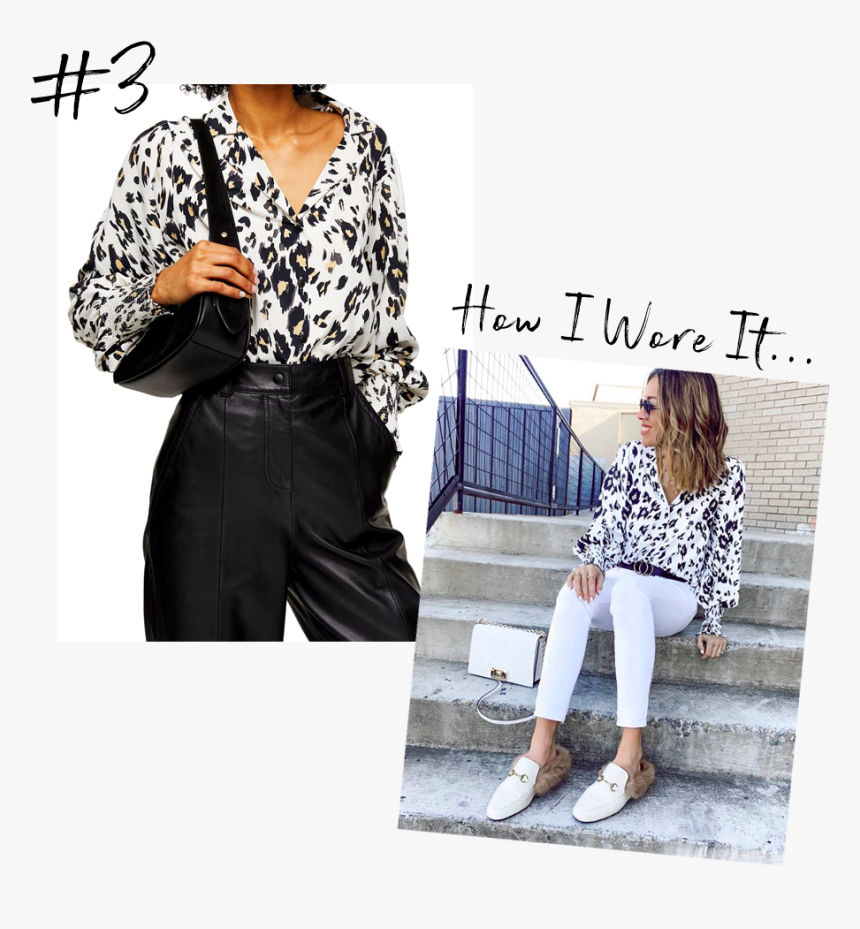 Jaime Shrayber Wearing Topshop Scribble Animal Print - Shirt, HD Png Download