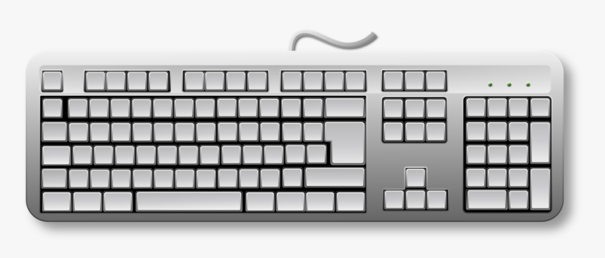 Public Domain Clip Art - Blank Keyboard Clipart, HD Png Download
