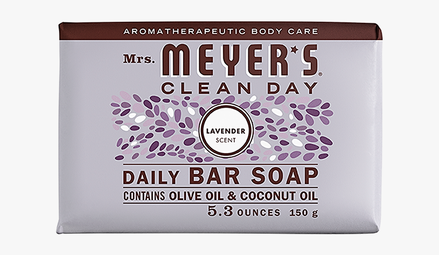 Mrs Meyers Lavender Daily Bar Soap - Bar Soap, HD Png Download
