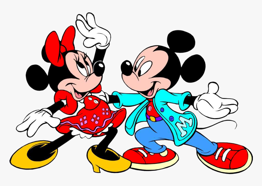 50s Dancers Cliparts - Mickey Mouse Minnie Mouse Dancing, HD Png Download
