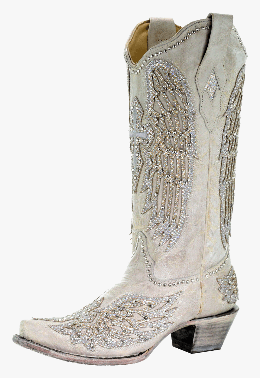 White Cowgirl Boots, HD Png Download
