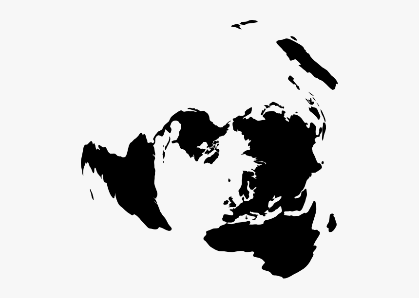North Pole Centric Global Map Svg Clip Arts - North Pole Map Vector, HD Png Download