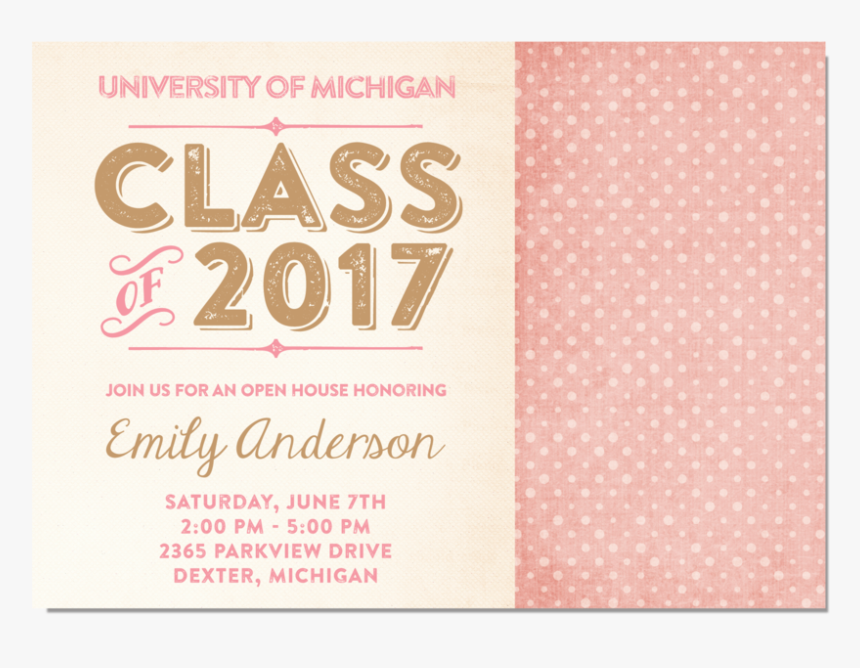 Vintage Paper Pink Gold Open House - Gas Street Social, HD Png Download