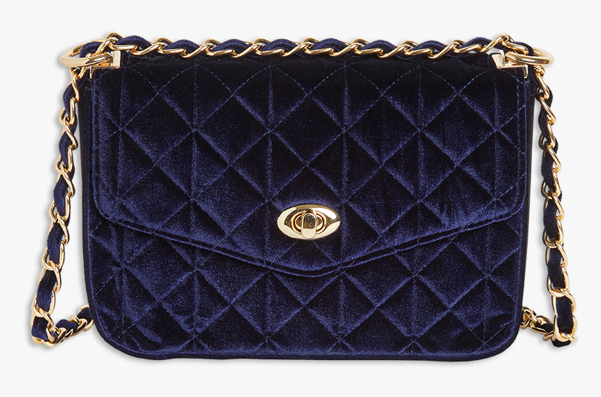 Lindex Blue Velvet Bag, HD Png Download
