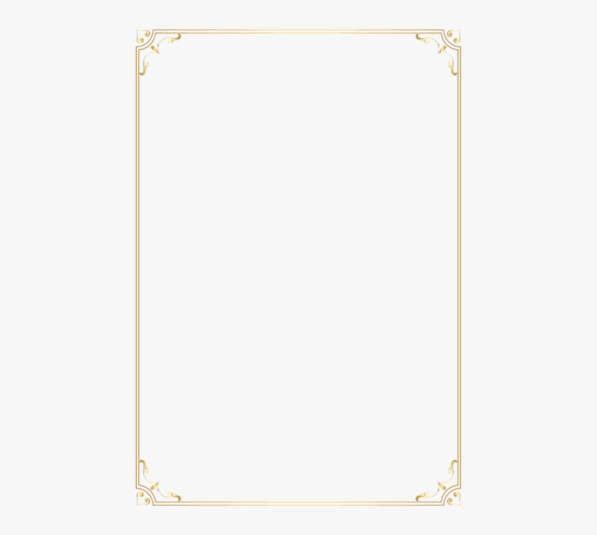 Gold Frame Png - Parallel, Transparent Png