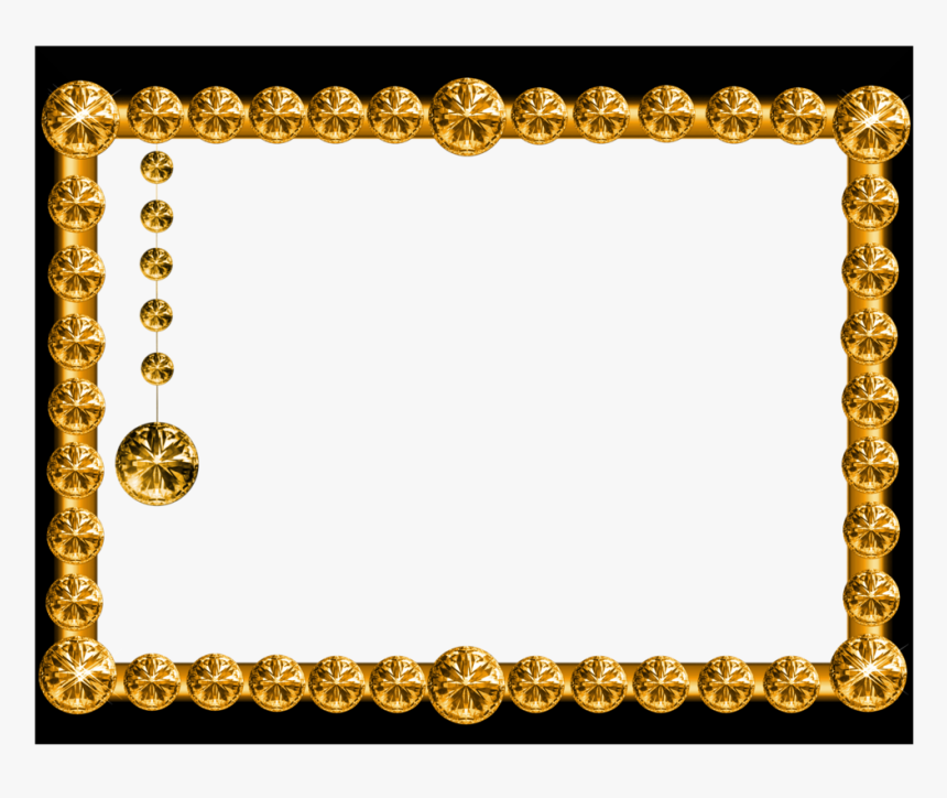 Gold Frame Free Png Image - Gold Frame Design Png, Transparent Png