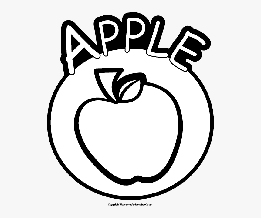 Apple Black White And, HD Png Download
