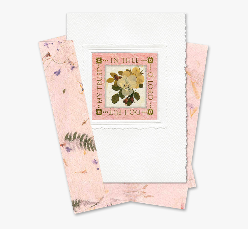 Pink Square-framed Viola Scripture Card Image - Greeting Card, HD Png Download