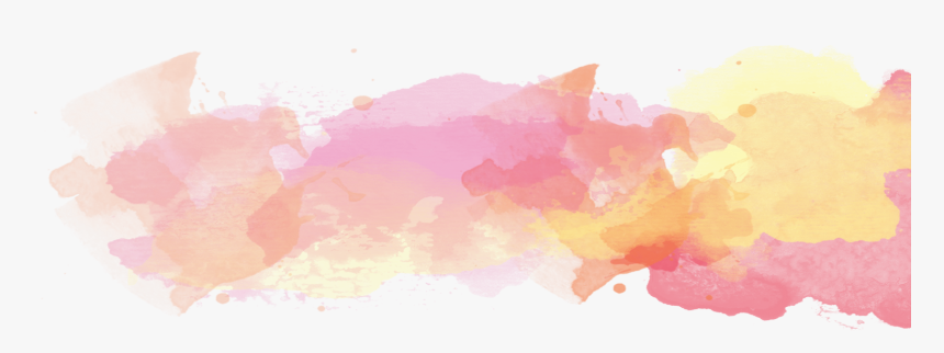 Watercolor Painting Orange Magenta Clip Art - Transparent Background Pink Watercolor Png, Png Download