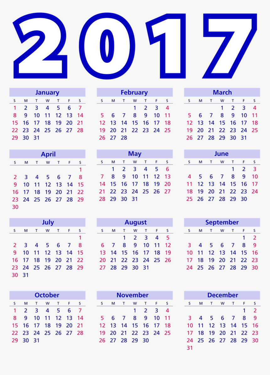 2018 Calendar A4 Printable, HD Png Download